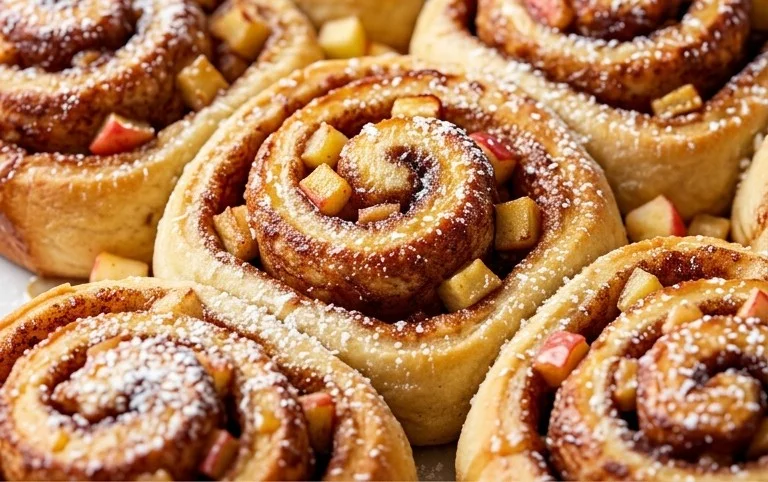 Soft-Baked Apple Cinnamon Rolls