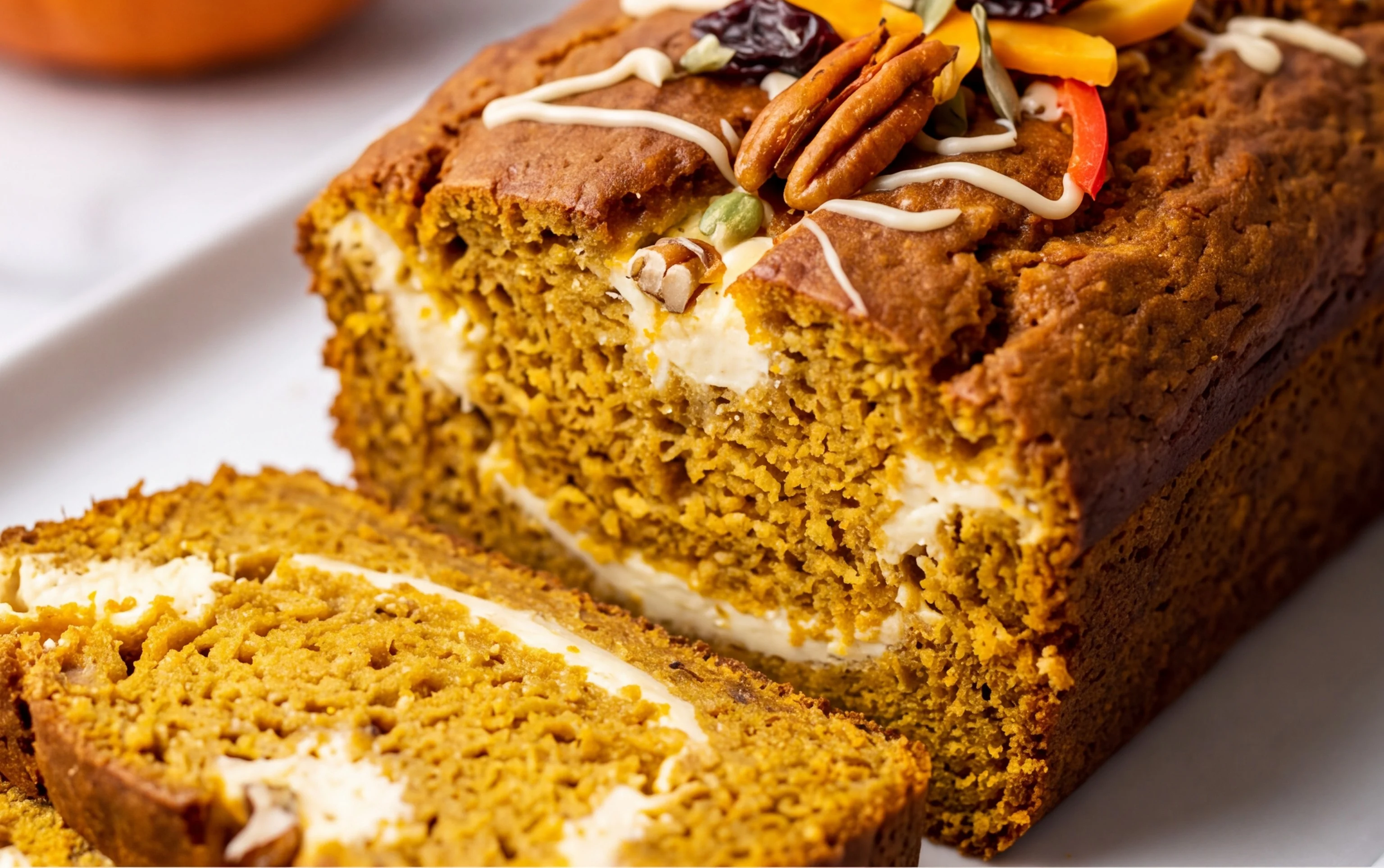 Pumpkin Cream Cheese Bread